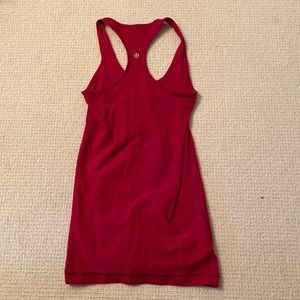 lululemon athletica Red Racerback Tank Top